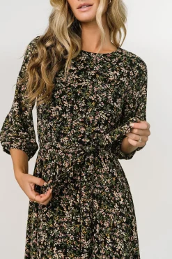 Hot Baltic Born Rebecca Maxi Dress | Black Floral