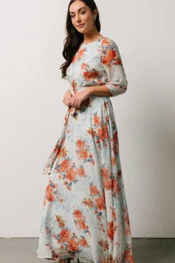 Online Baltic Born Rebecca Maxi Dress | Blue + Coral Blossom