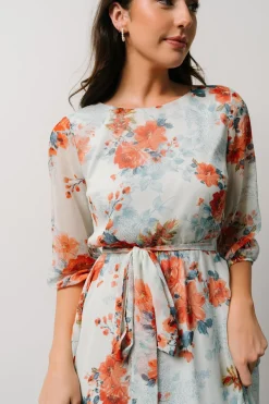 Online Baltic Born Rebecca Maxi Dress | Blue + Coral Blossom