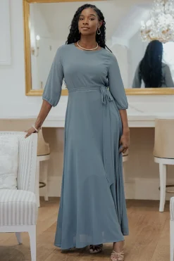 New Baltic Born Rebecca Maxi Dress | Dusty Blue