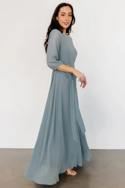 New Baltic Born Rebecca Maxi Dress | Dusty Blue