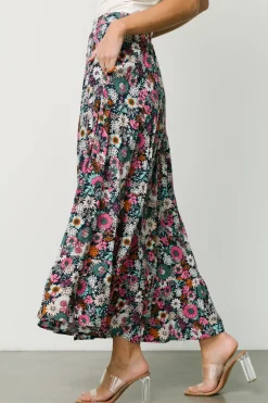 Hot Baltic Born Reilly Maxi Skirt | Navy Flower Print
