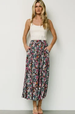 Hot Baltic Born Reilly Maxi Skirt | Navy Flower Print