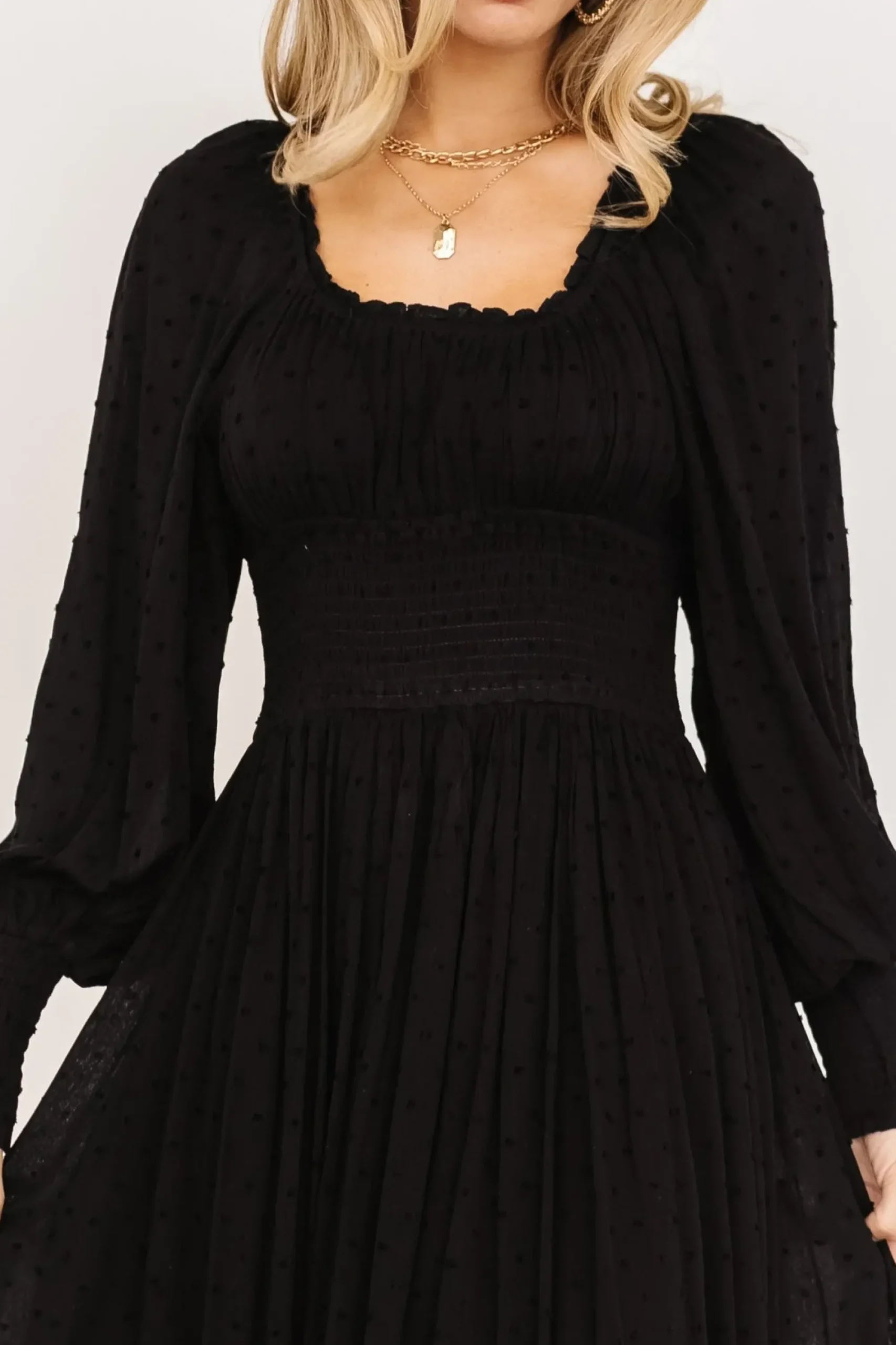 Discount Baltic Born Renata Dot Maxi Dress | Black