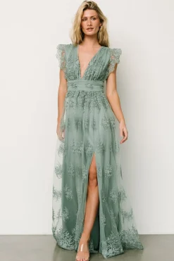 Fashion Baltic Born Rhea Tulle Maxi Dress | Black + Nude