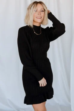 Fashion Baltic Born Rhonda Sweater Dress | Black