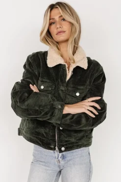 Outlet Baltic Born Ridley Corduroy Jacket | Olive