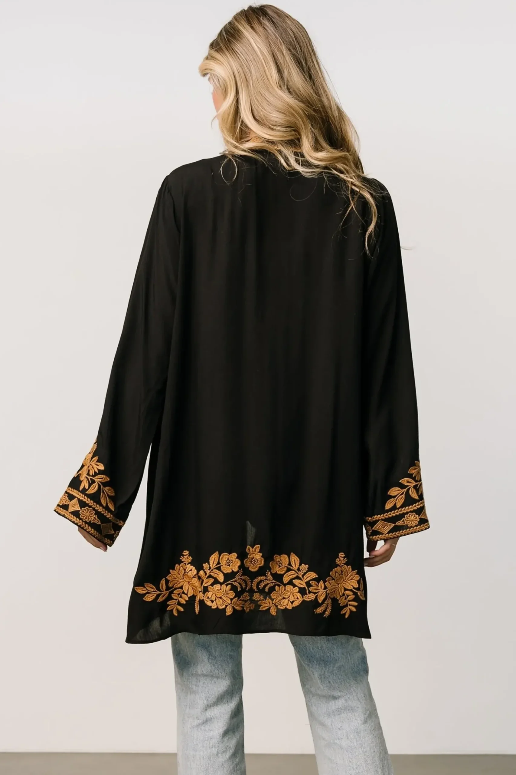 Hot Baltic Born Rigby Kimono | Black + Camel