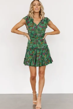 Discount Baltic Born Rio Short Dress | Green Multi