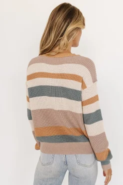 Sale Baltic Born Riverton Striped Sweater | Ivory Multi