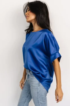 Sale Baltic Born Rory Satin Top | Cobalt