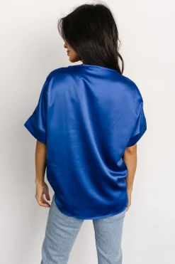 Sale Baltic Born Rory Satin Top | Cobalt