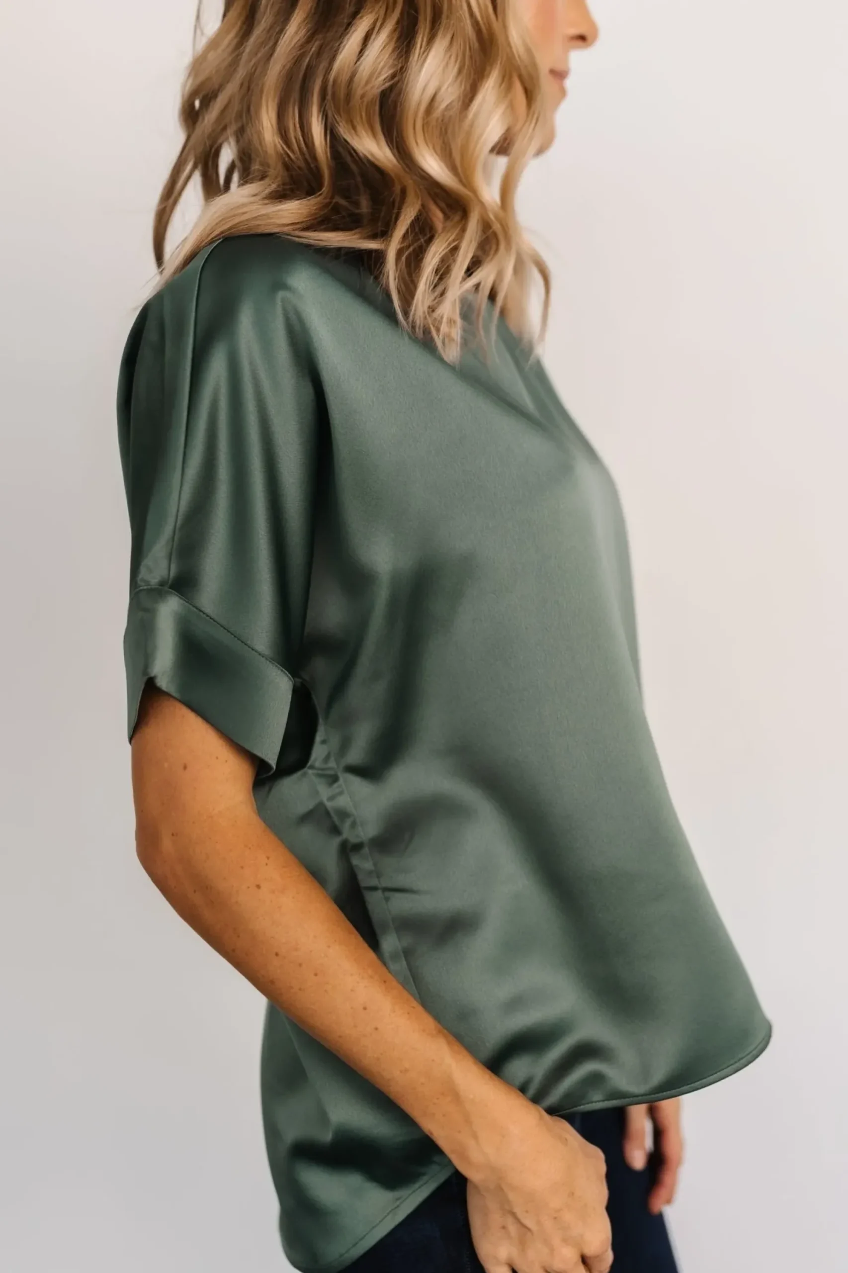 New Baltic Born Rory Satin Top | Pearl