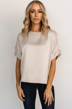 Fashion Baltic Born Rory Satin Top | Winter Green