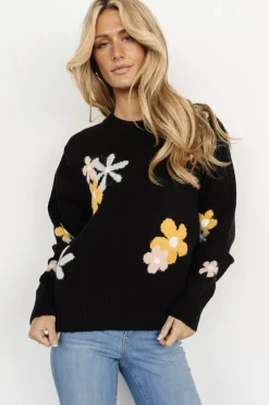 Discount Baltic Born Roxy Sweater | Black Flower