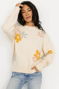 New Baltic Born Roxy Sweater | Cream Flower