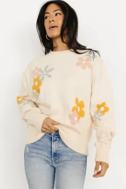 New Baltic Born Roxy Sweater | Cream Flower