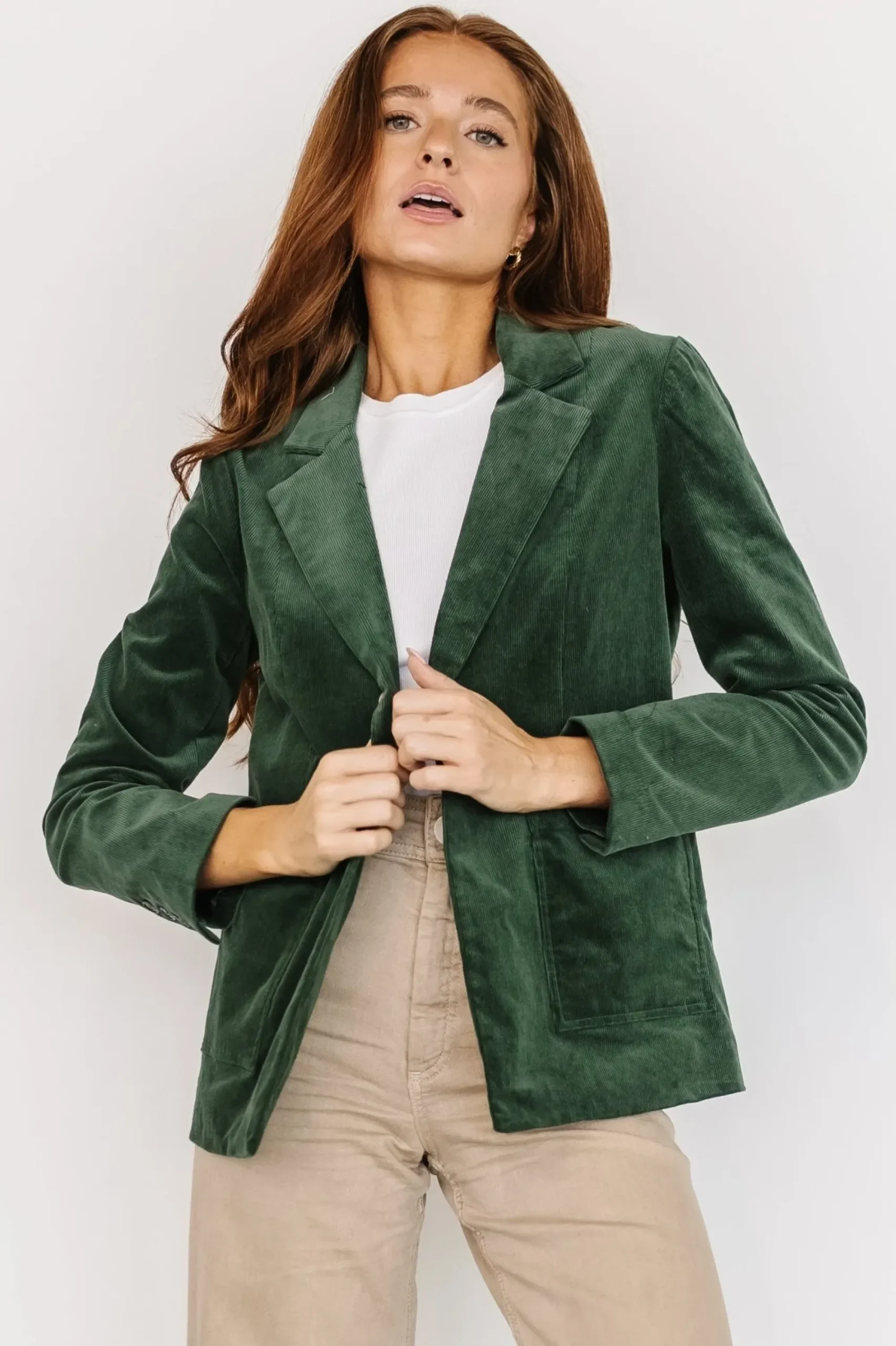 Clearance Baltic Born Royal Corduroy Blazer | Hunter Green