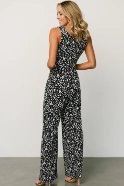 Best Baltic Born Rudie Sleeveless Jumpsuit | Black + White Floral