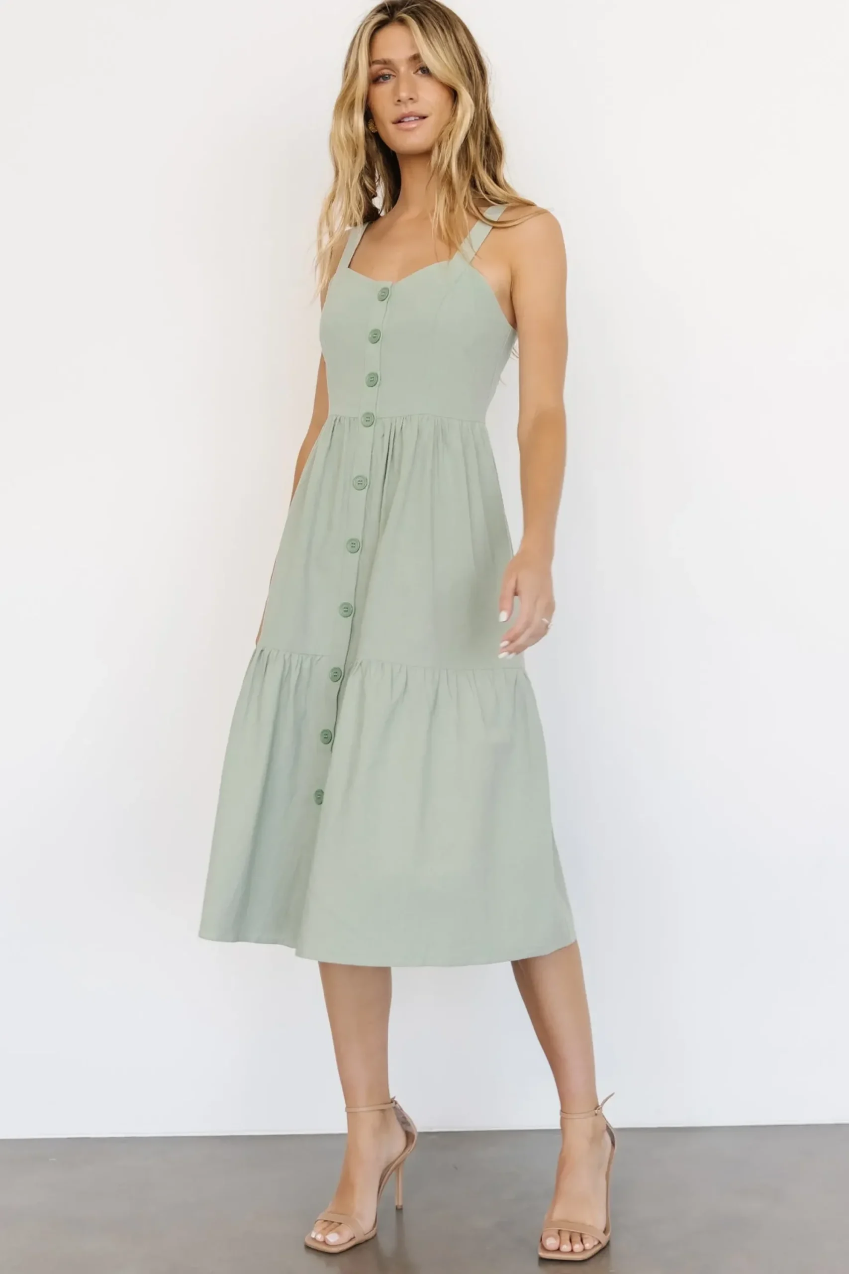 Online Baltic Born Sammy Tank Midi Dress | Sage
