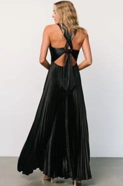 Fashion Baltic Born Sandra Pleated Maxi Dress | Black