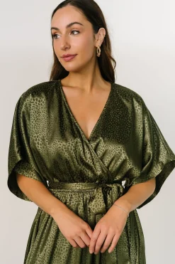 Discount Baltic Born Savannah Print Kimono Maxi | Olive