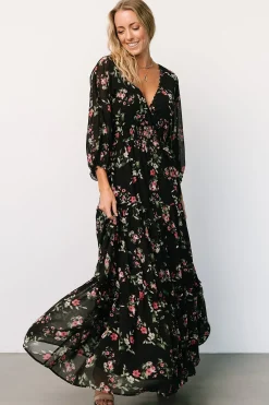 Online Baltic Born Sawyer Tiered Maxi Dress | Black + Berry