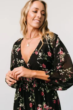 Online Baltic Born Sawyer Tiered Maxi Dress | Black + Berry