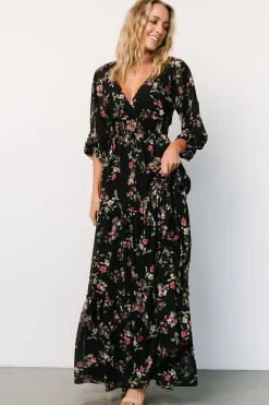 Online Baltic Born Sawyer Tiered Maxi Dress | Black + Berry