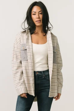 Best Baltic Born Seeley Shacket | Dusty Blue Multi