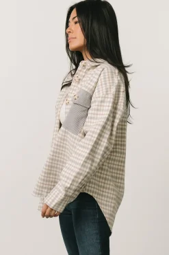 Best Baltic Born Seeley Shacket | Dusty Blue Multi