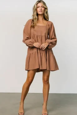Sale Baltic Born Selena Tiered Mini Dress | Dusty Mauve