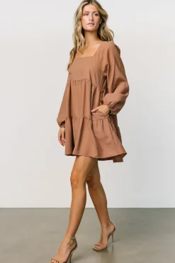 Sale Baltic Born Selena Tiered Mini Dress | Dusty Mauve