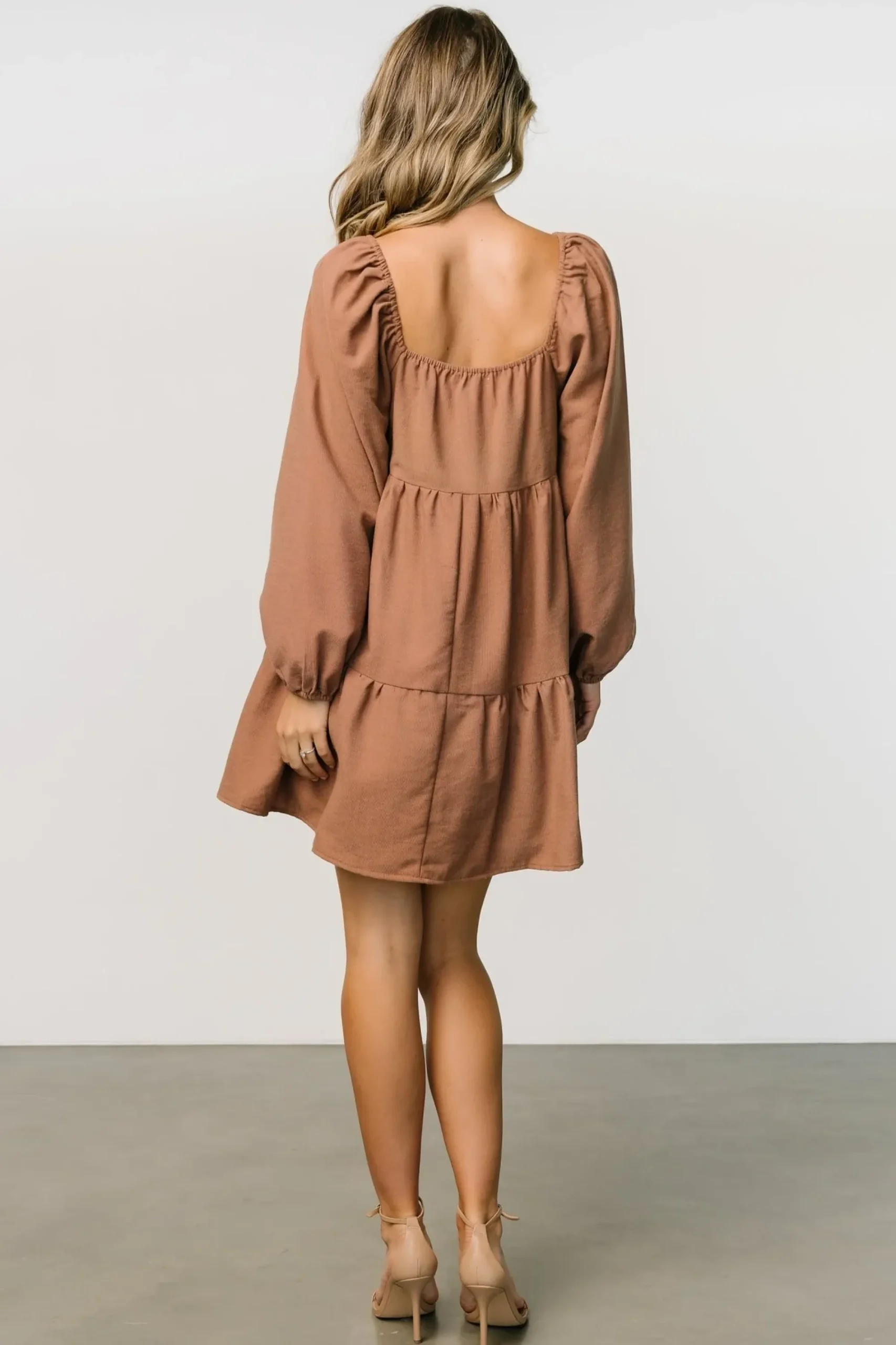 Sale Baltic Born Selena Tiered Mini Dress | Dusty Mauve