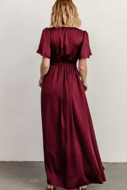 Outlet Baltic Born Sicily Satin Maxi Dress | Mulberry