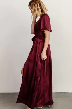 Outlet Baltic Born Sicily Satin Maxi Dress | Mulberry