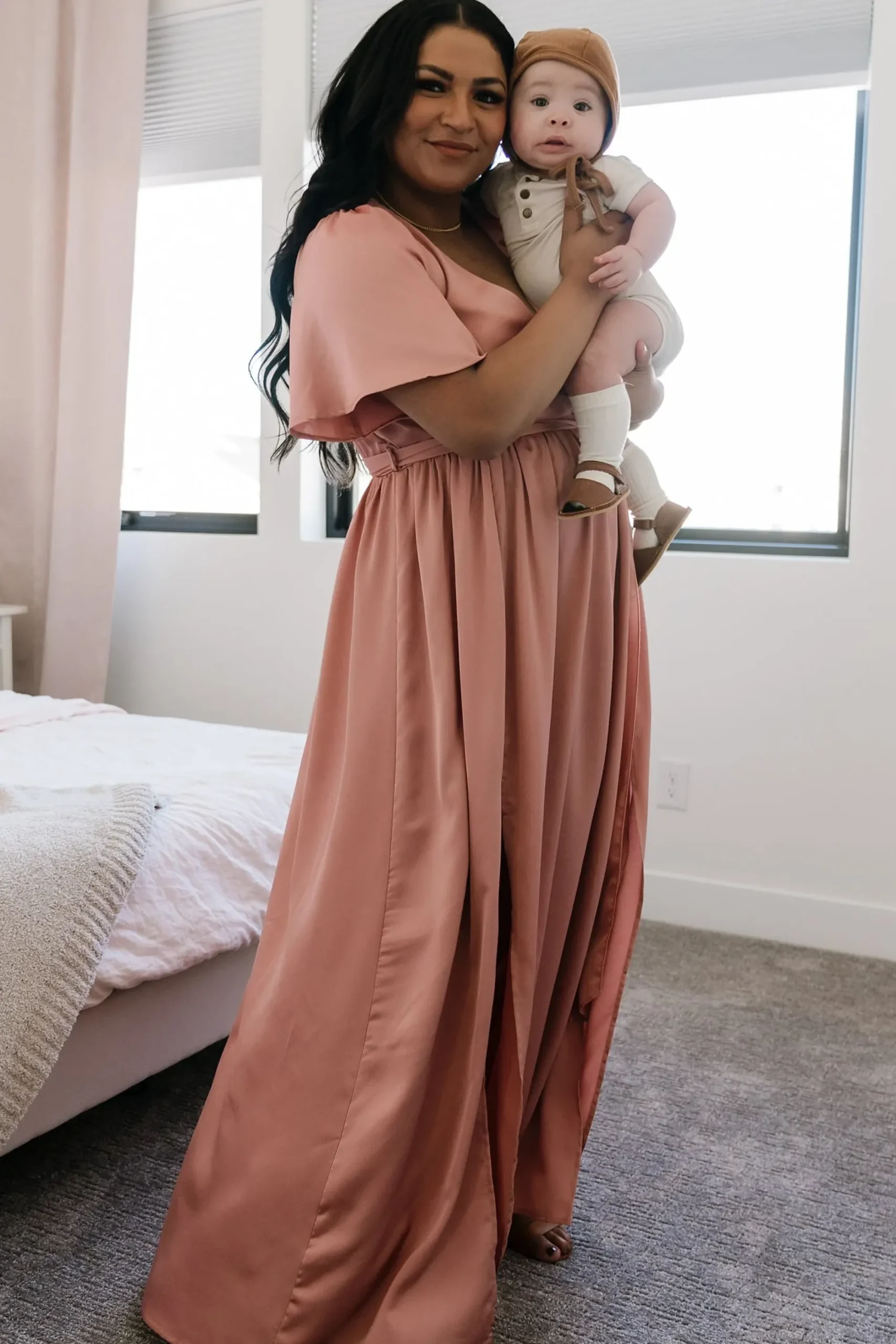 Sale Baltic Born Sicily Satin Maxi Dress | Blush
