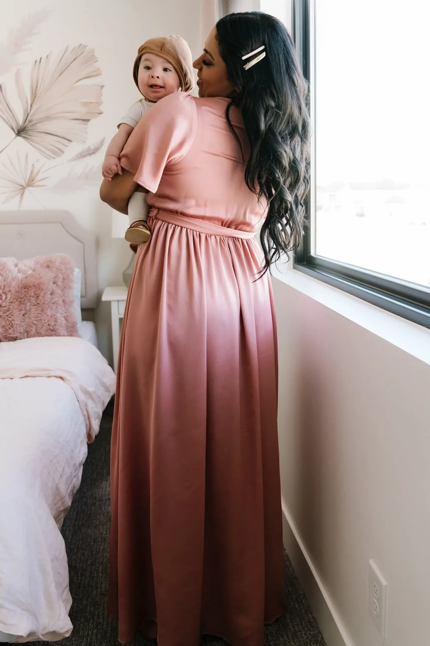 Sale Baltic Born Sicily Satin Maxi Dress | Blush