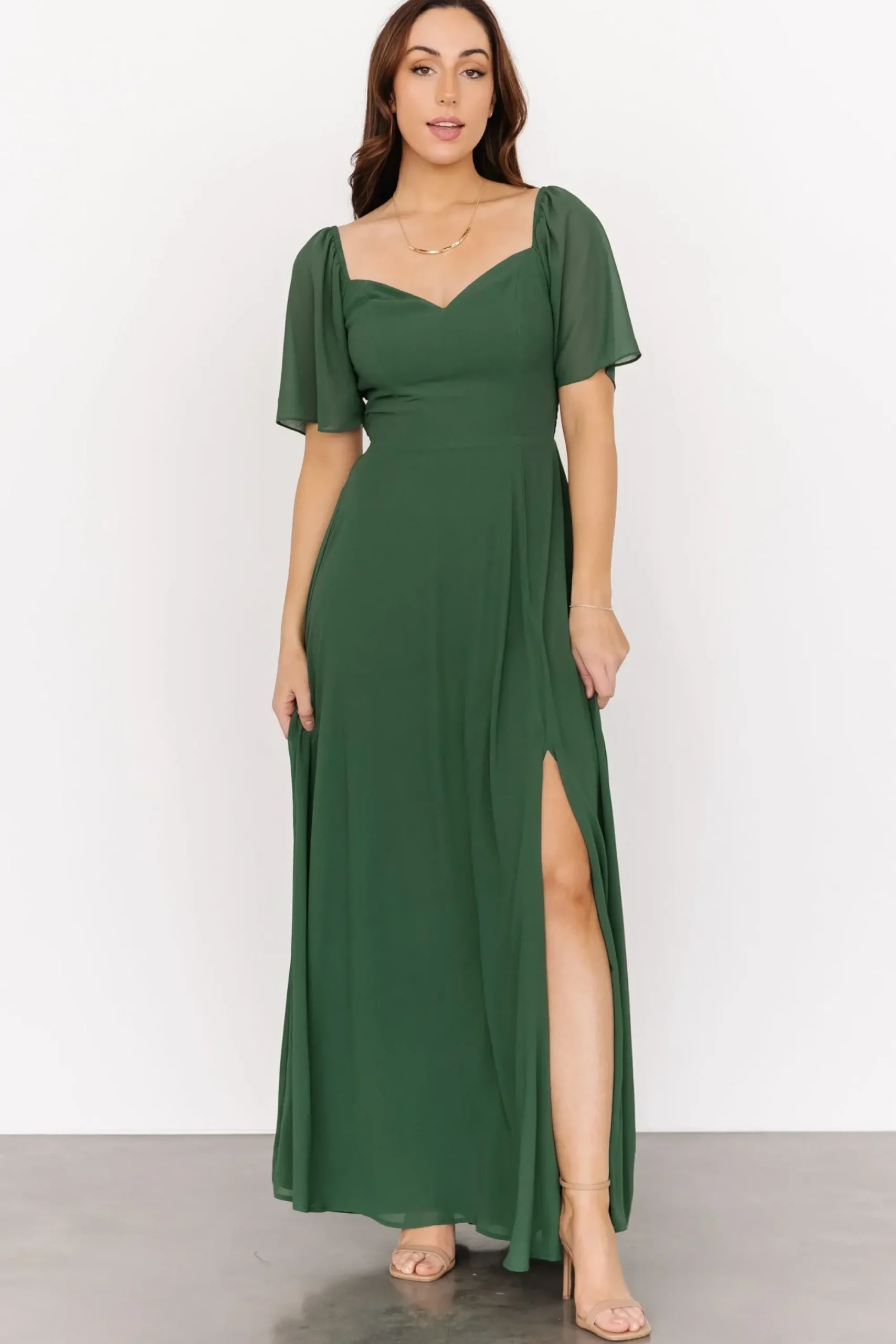 Outlet Baltic Born Sierra Sweetheart Maxi Dress | Evergreen