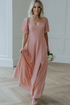 Clearance Baltic Born Sierra Sweetheart Maxi Dress | Blush