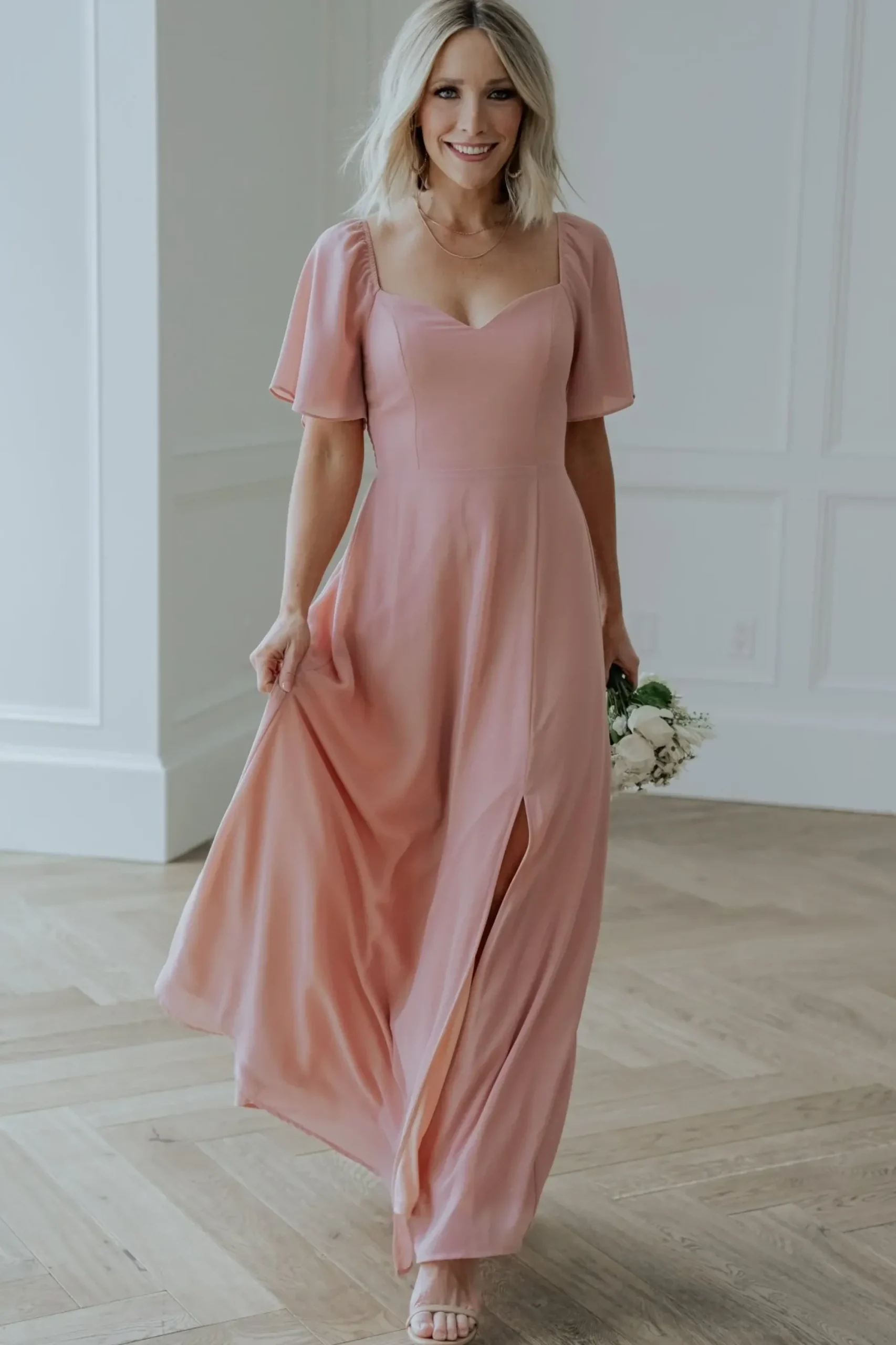 Clearance Baltic Born Sierra Sweetheart Maxi Dress | Blush