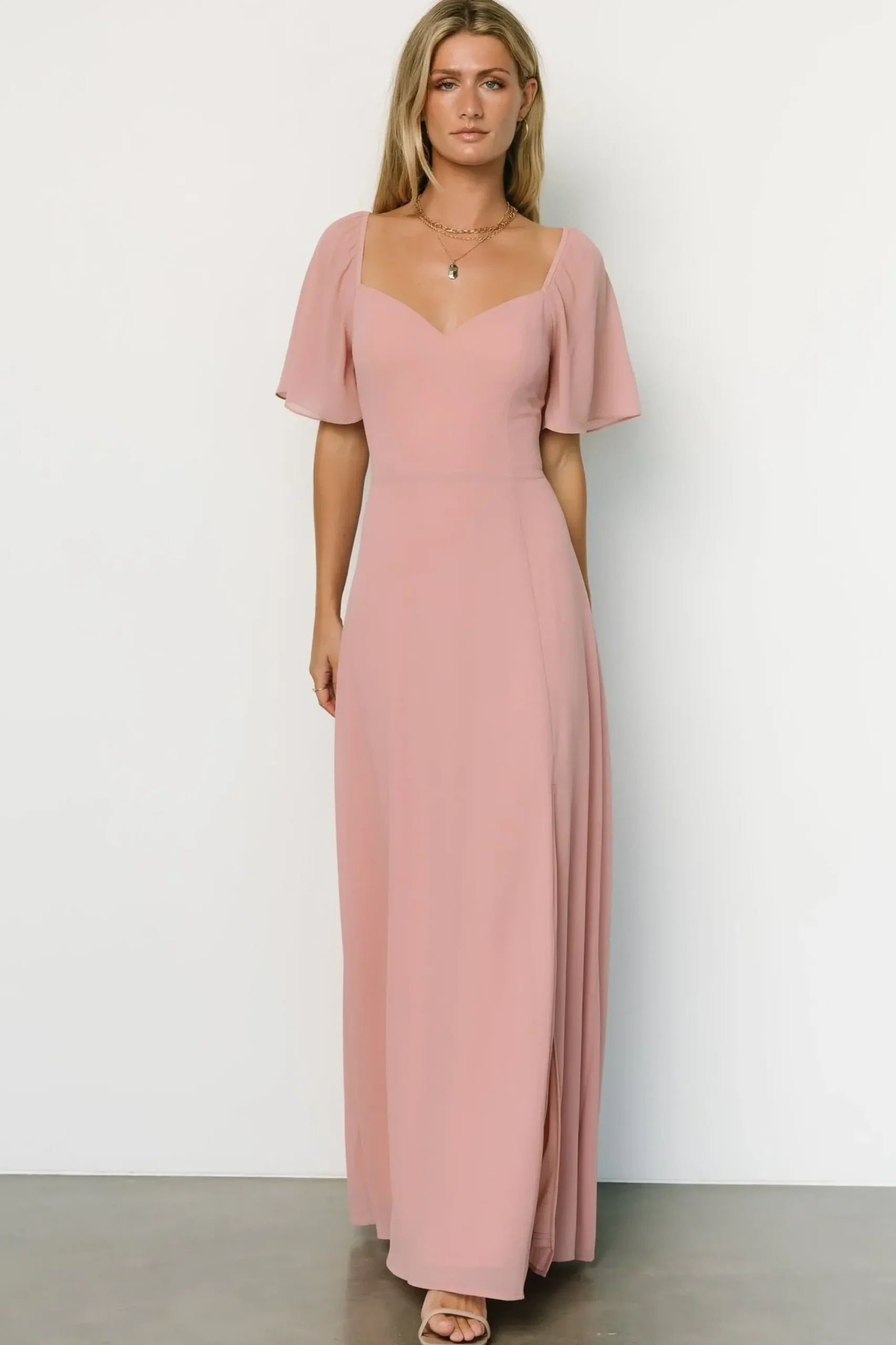 Clearance Baltic Born Sierra Sweetheart Maxi Dress | Blush