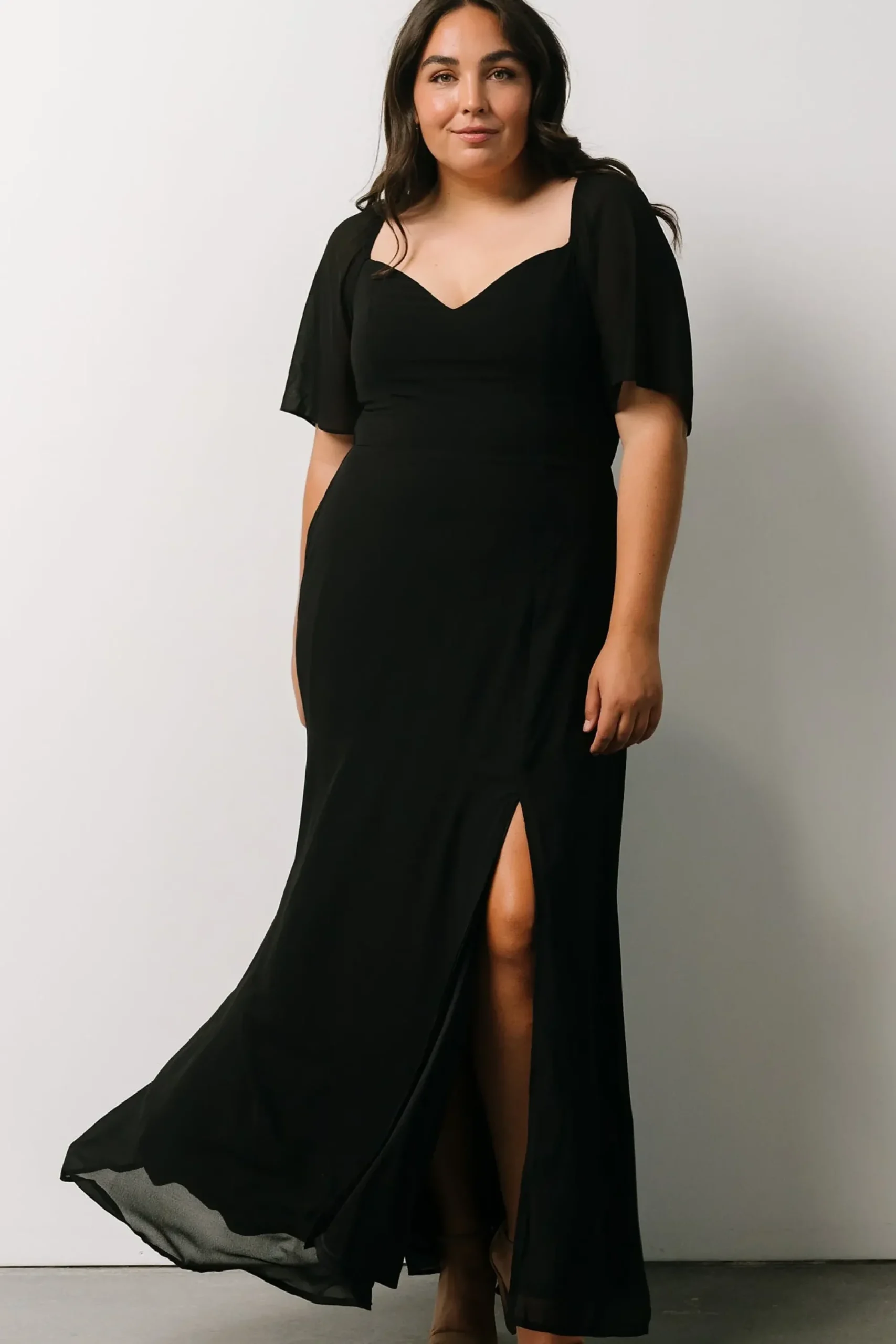 Hot Baltic Born Sierra Sweetheart Maxi Dress | Black