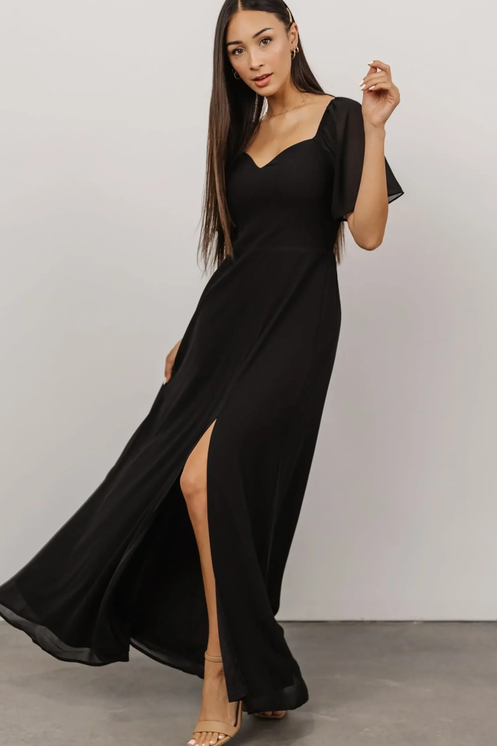 Hot Baltic Born Sierra Sweetheart Maxi Dress | Black