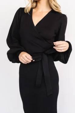 Fashion Baltic Born Soho Bubble Sleeve Sweater Dress | Black