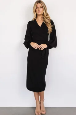 Fashion Baltic Born Soho Bubble Sleeve Sweater Dress | Black