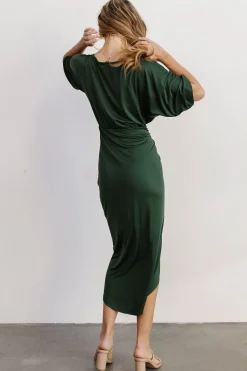 Online Baltic Born Solana Ruched Dress | Hunter Green