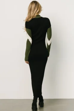 Clearance Baltic Born Squires Sweater Dress | Olive + Black