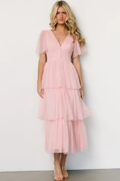 Hot Baltic Born Starlet Tiered Maxi Dress | Blush