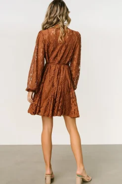 Best Baltic Born Stefan Lace Short Dress | Cinnamon